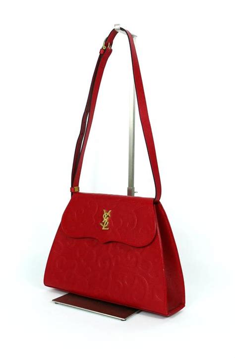 vintage ysl red dress|vintage ysl handbags.